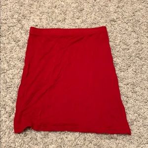 Red skirt